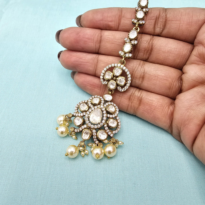 Silver Moissanite Tikka