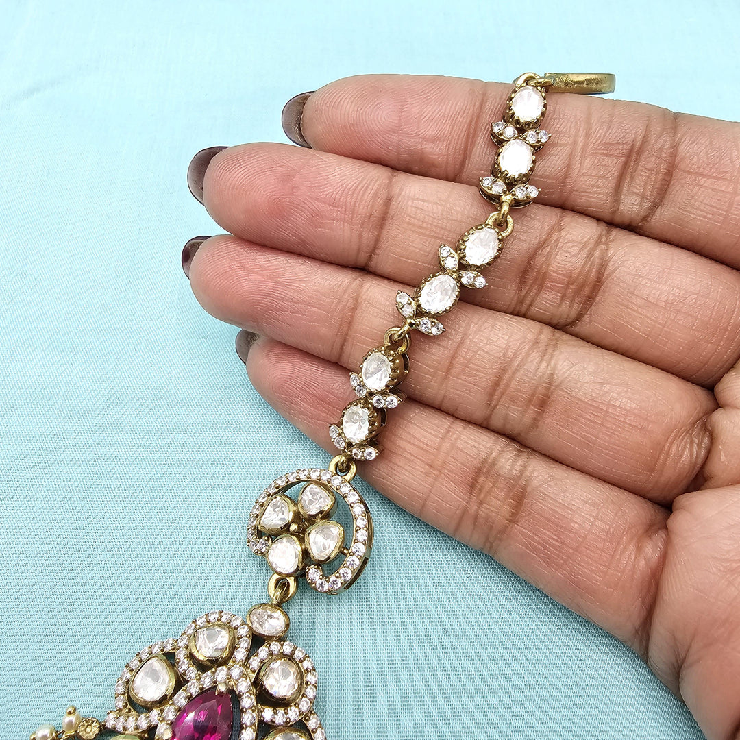 pINK Moissanite Tikka
