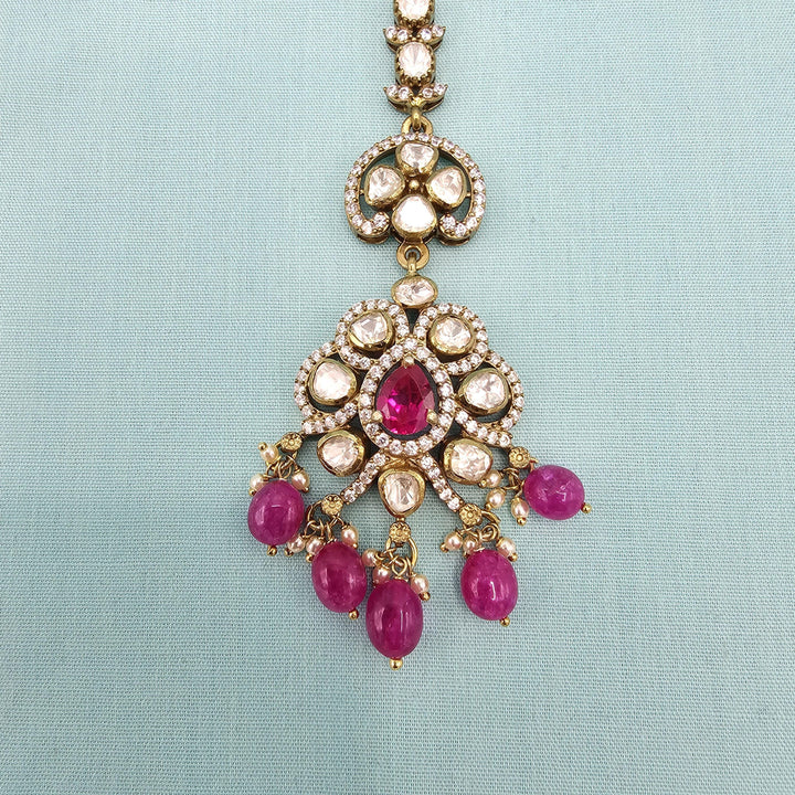 pINK Moissanite Tikka