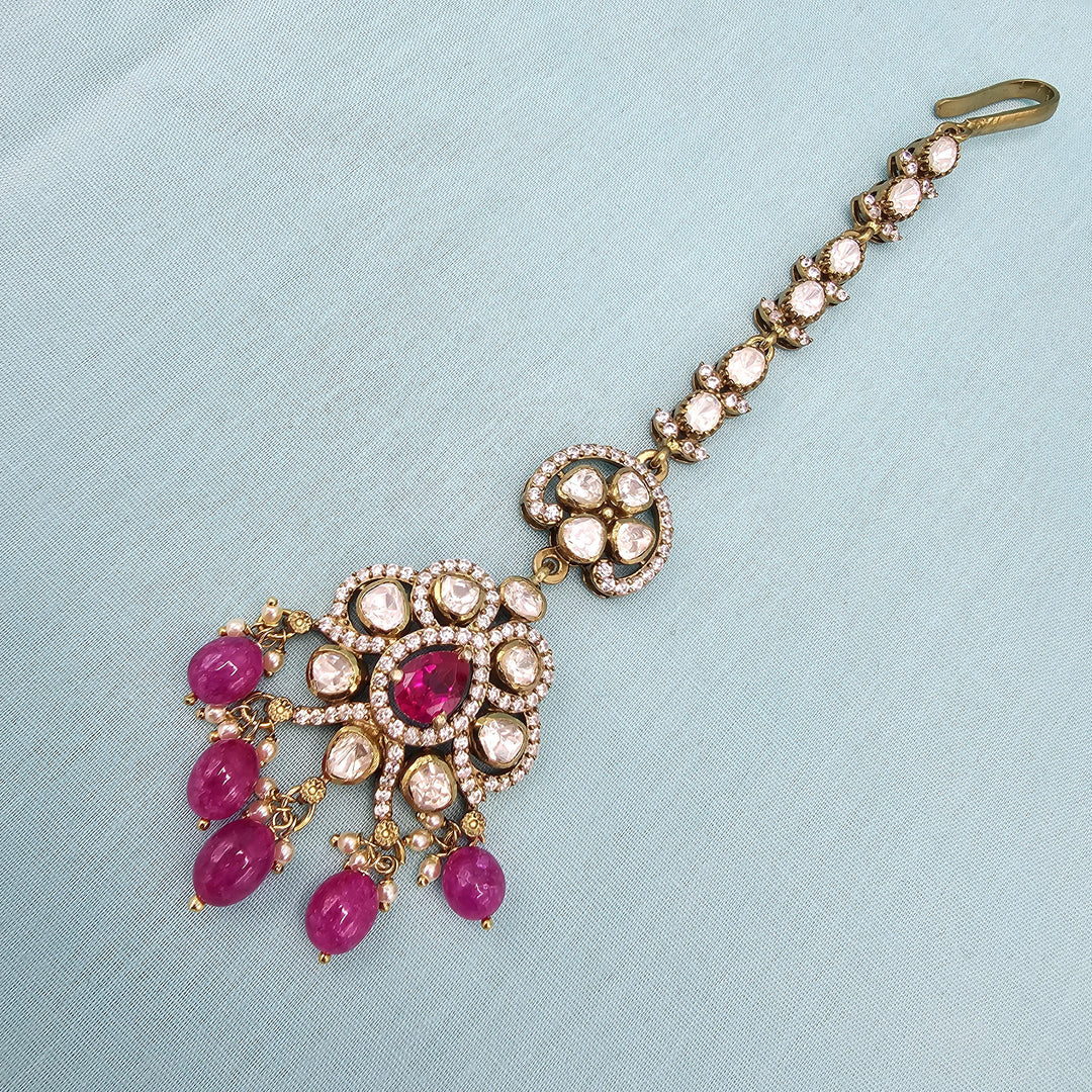 pINK Moissanite Tikka
