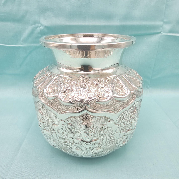 Silver Ashta lakshmi Kalasam