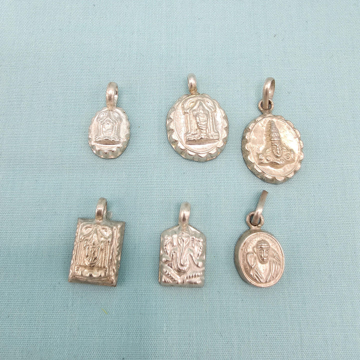 Silver Kids God pendant