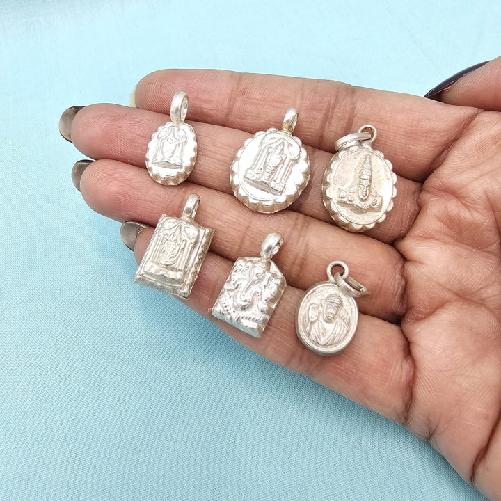 Silver Kids God pendant