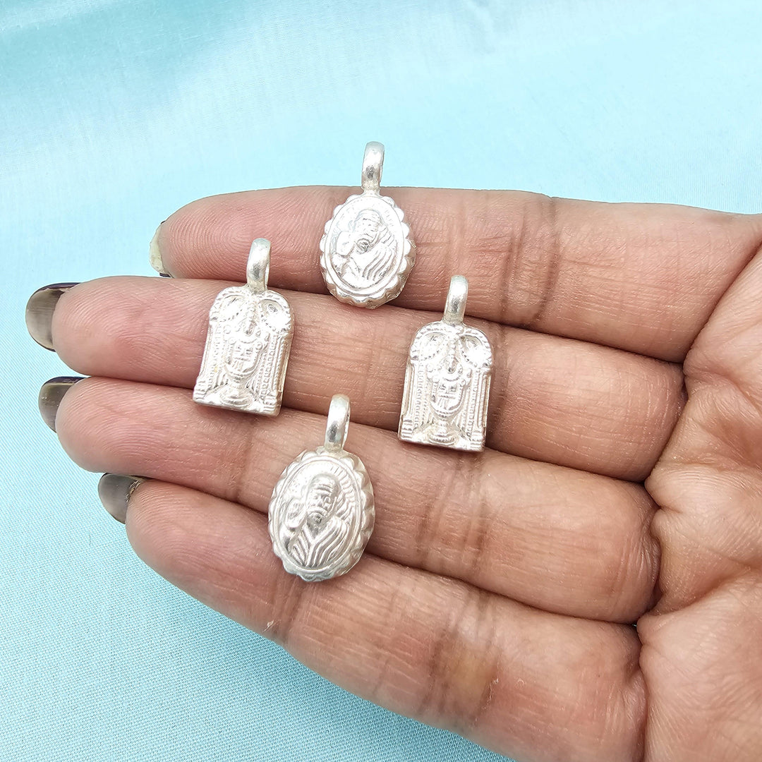 Silver Kids God pendant