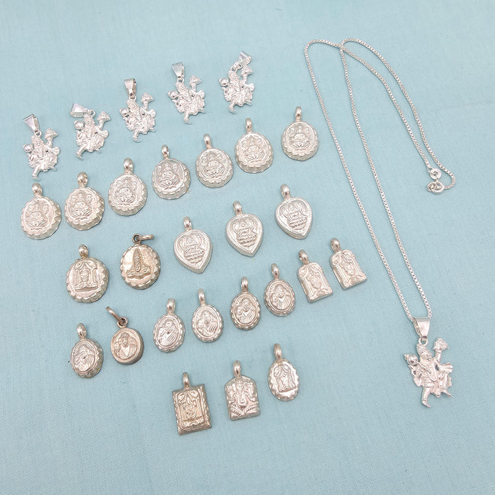 Silver Kids God pendant