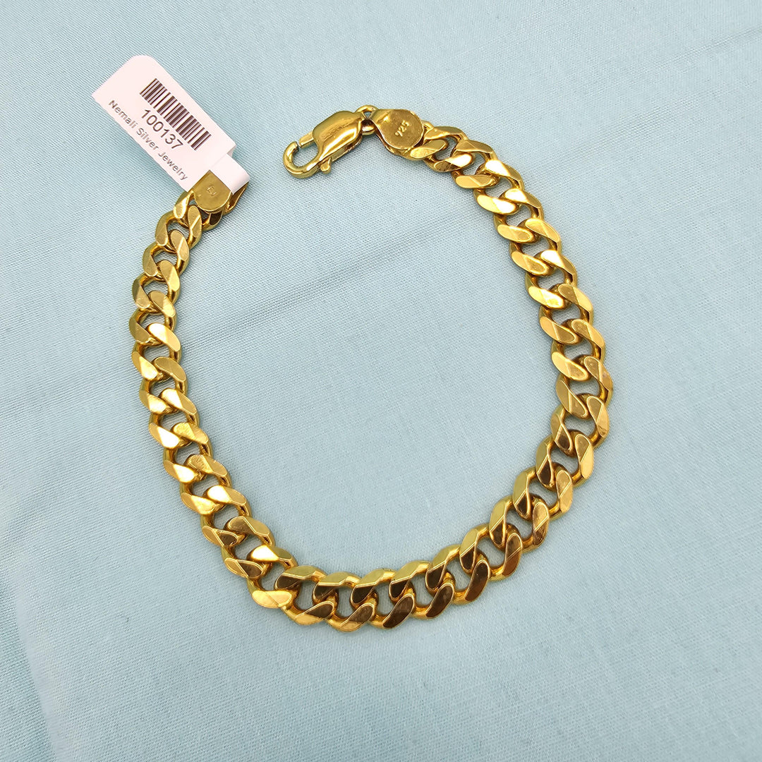 Mens Curb Bracelet