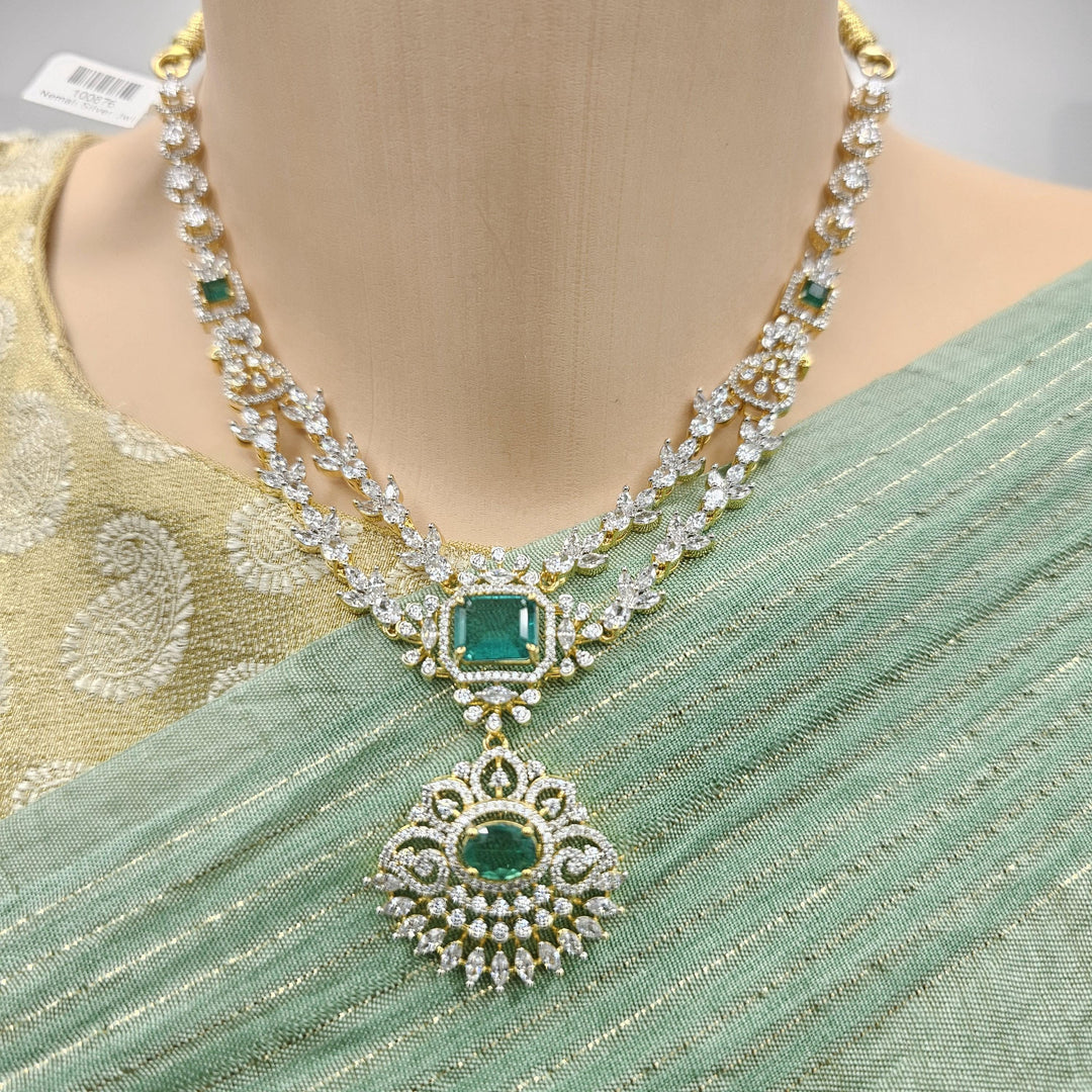 Emerald necklace set