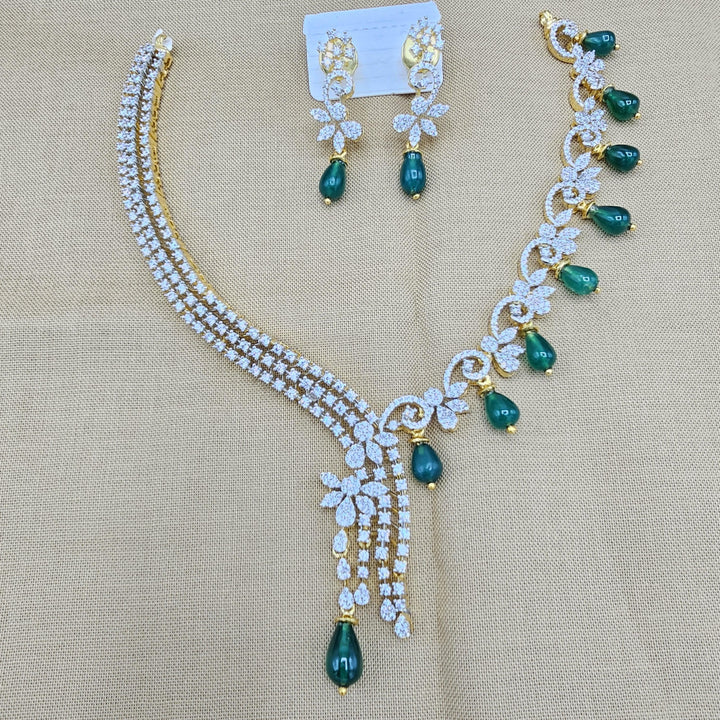 Emerlad necklace set