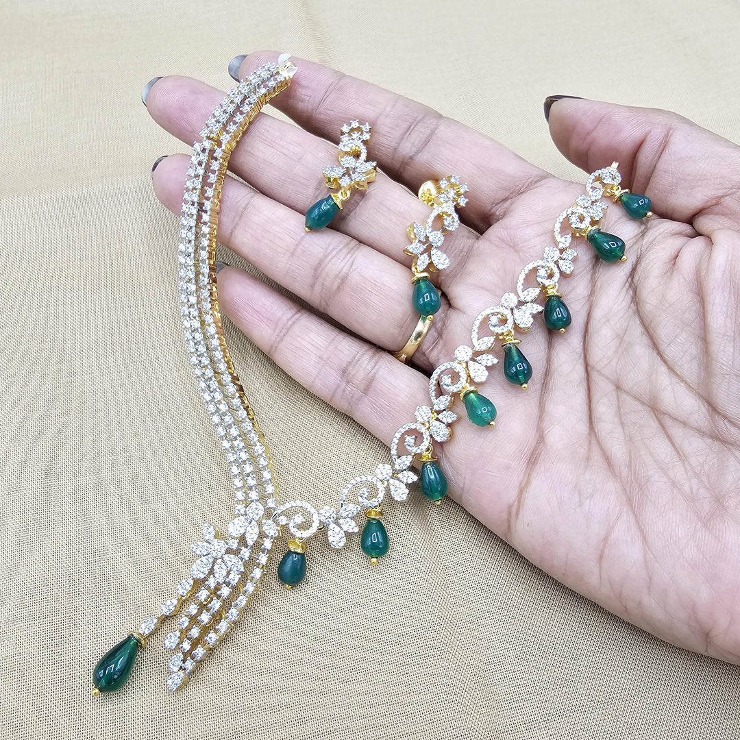 Emerlad necklace set