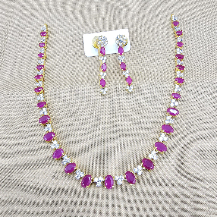 Ruby necklace set