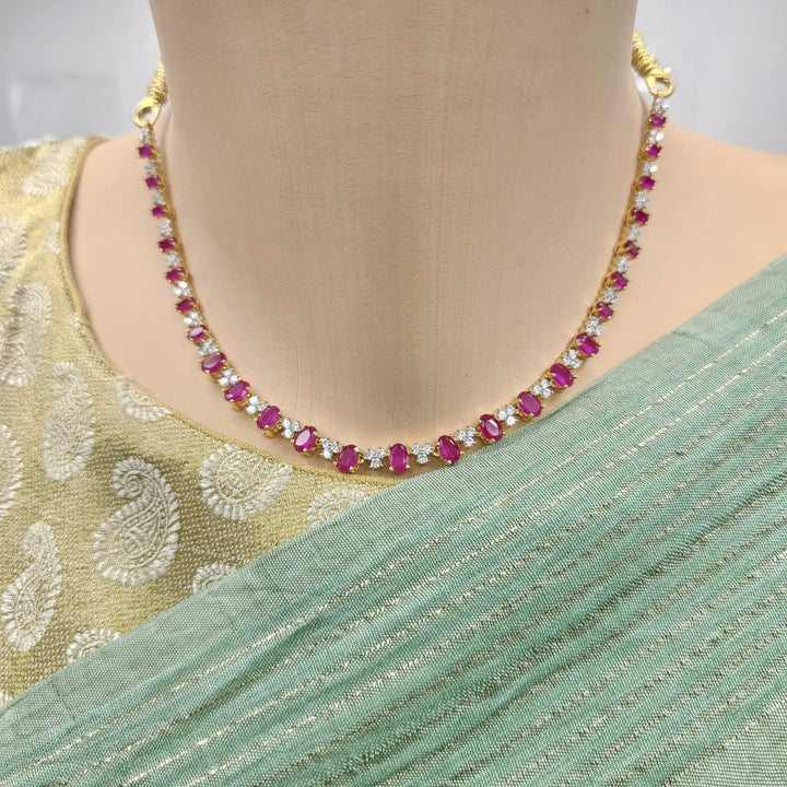 Ruby necklace set