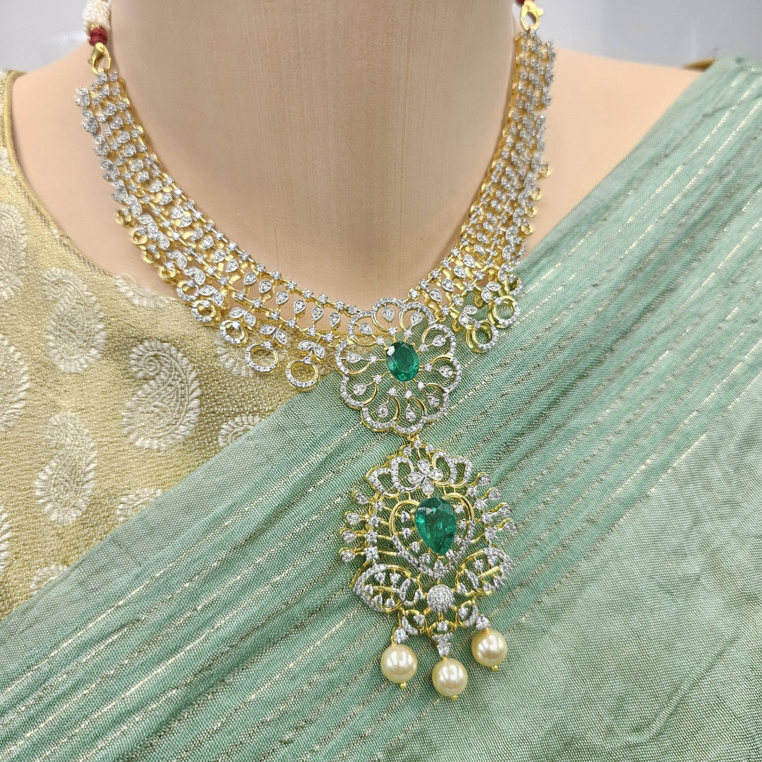 diamond Emerald necklace