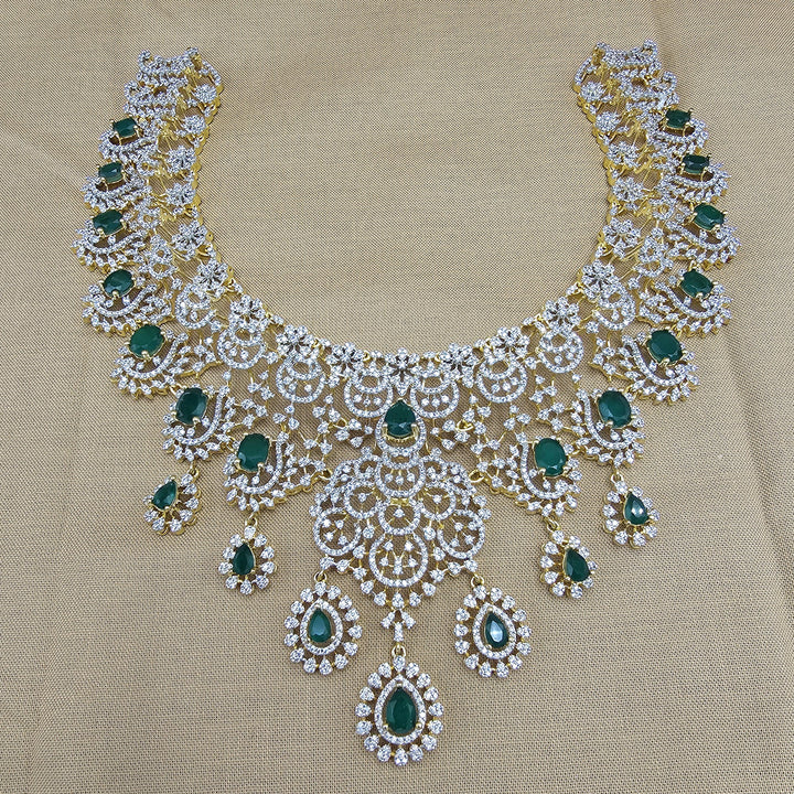 Emerald necklace set