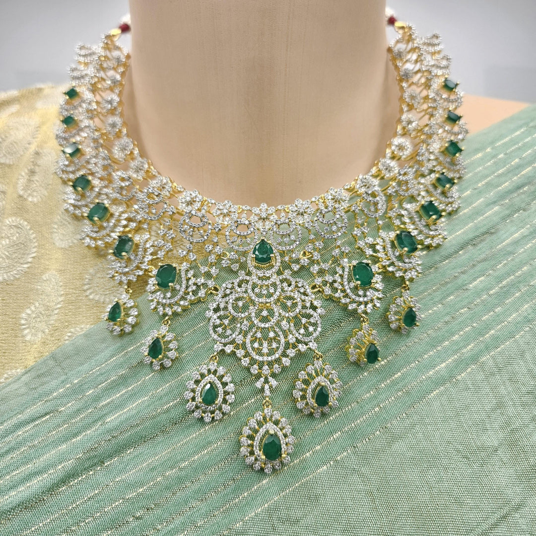 Emerald necklace set