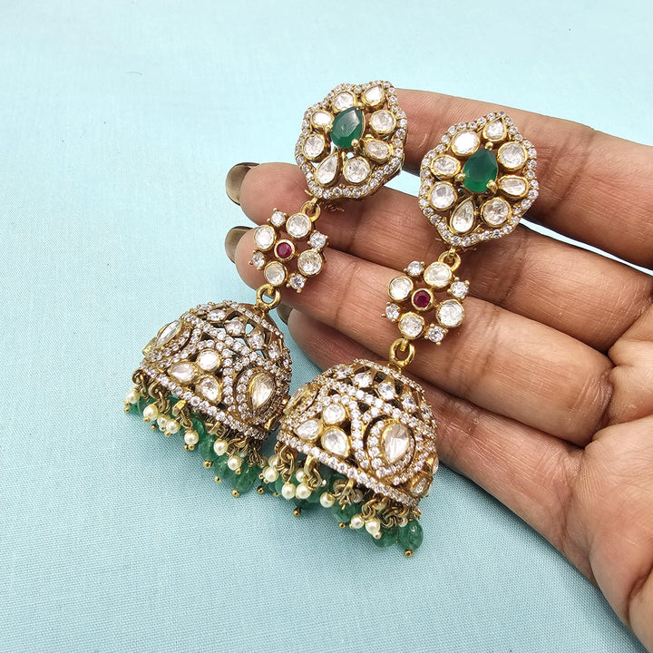 92.5 victorian green Jhumka