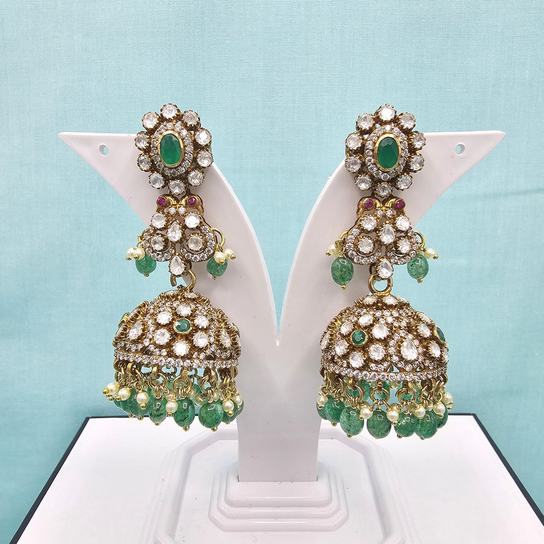 92.5 Moissanite Jhumka