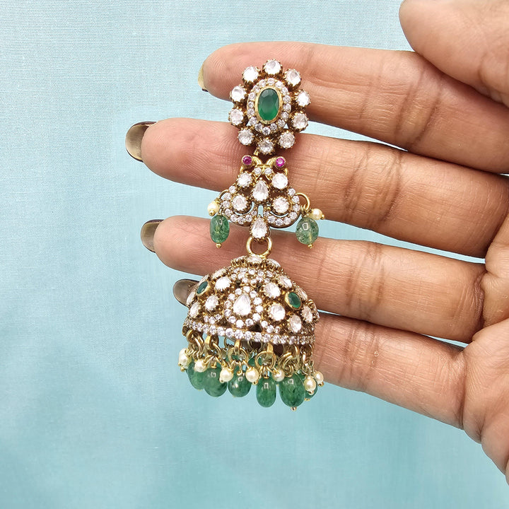 92.5 Moissanite Jhumka