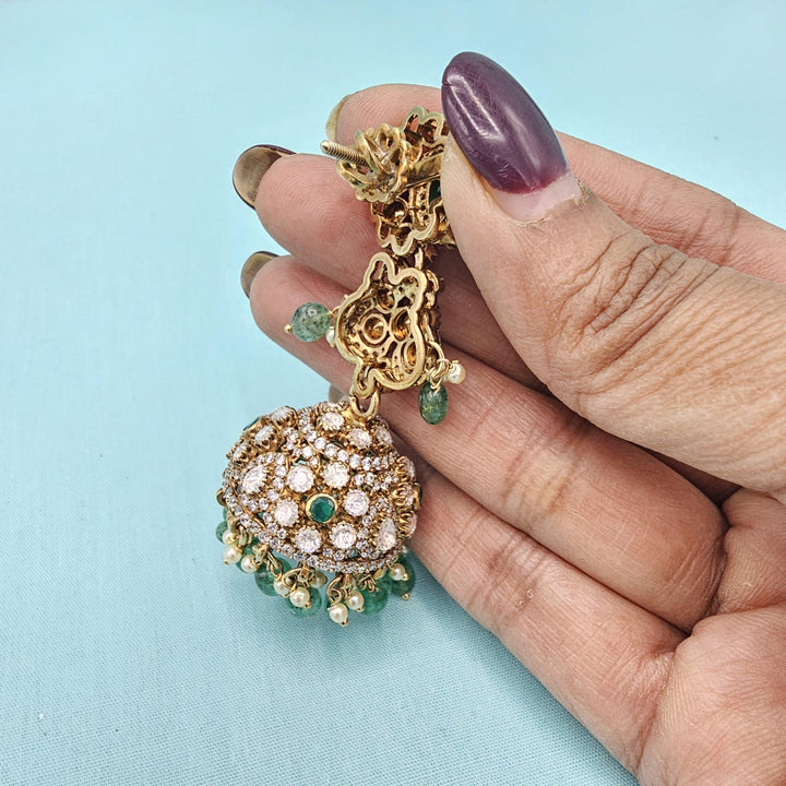 92.5 Moissanite Jhumka