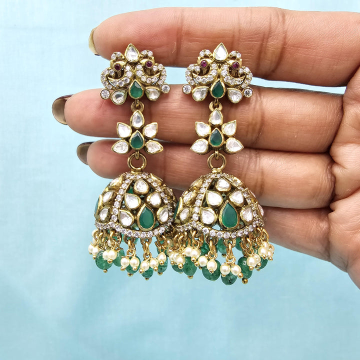 92.5 Bridal Moissanite Jhumka