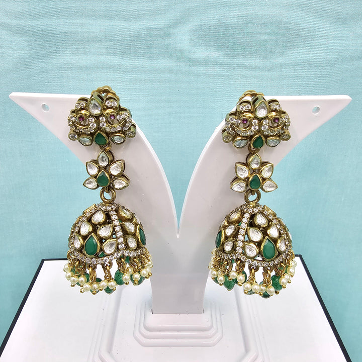 92.5 Bridal Moissanite Jhumka