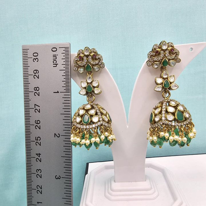 92.5 Bridal Moissanite Jhumka