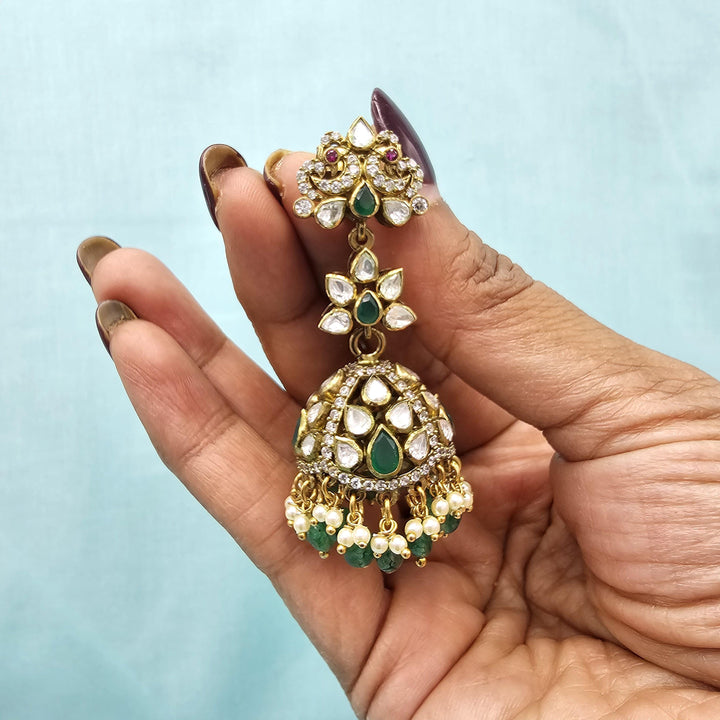 92.5 Bridal Moissanite Jhumka