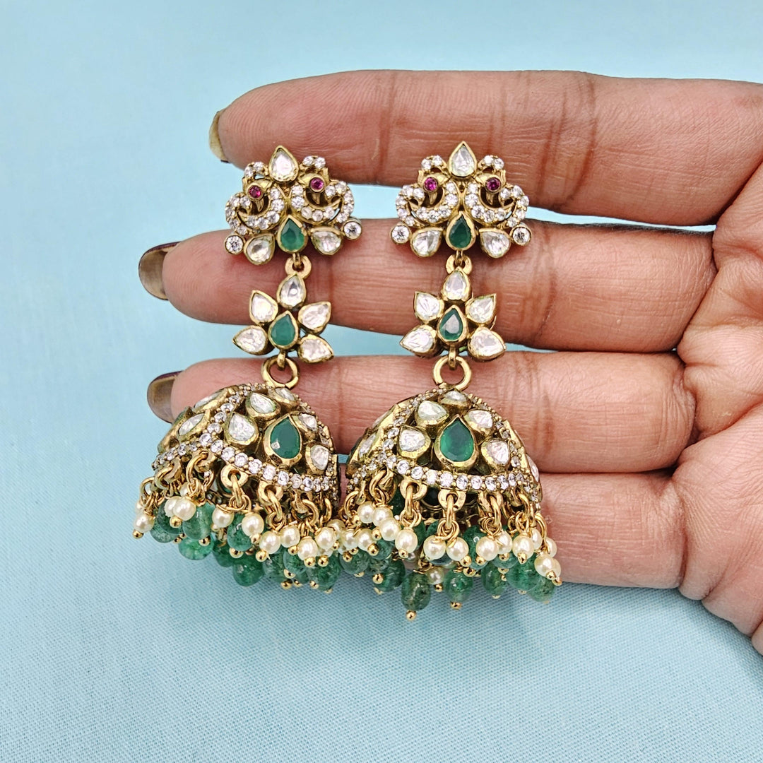 92.5 Bridal Moissanite Jhumka