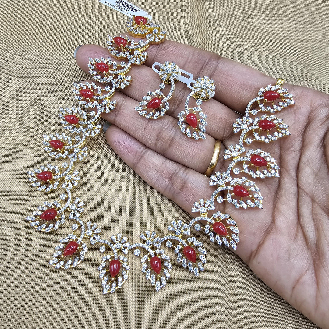 Designer Coral necklace set