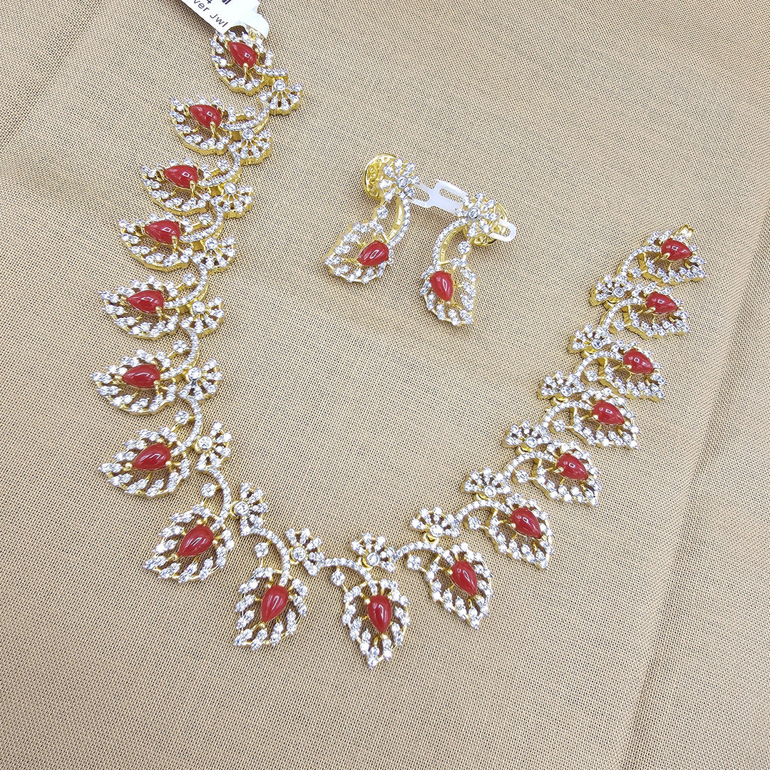 Designer Coral necklace set