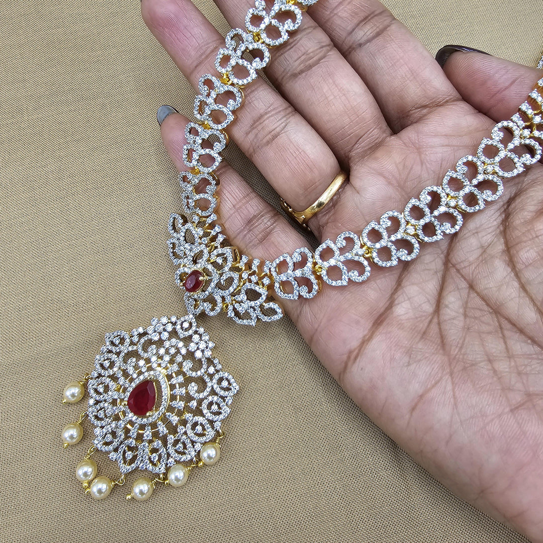 Ruby Long necklace set
