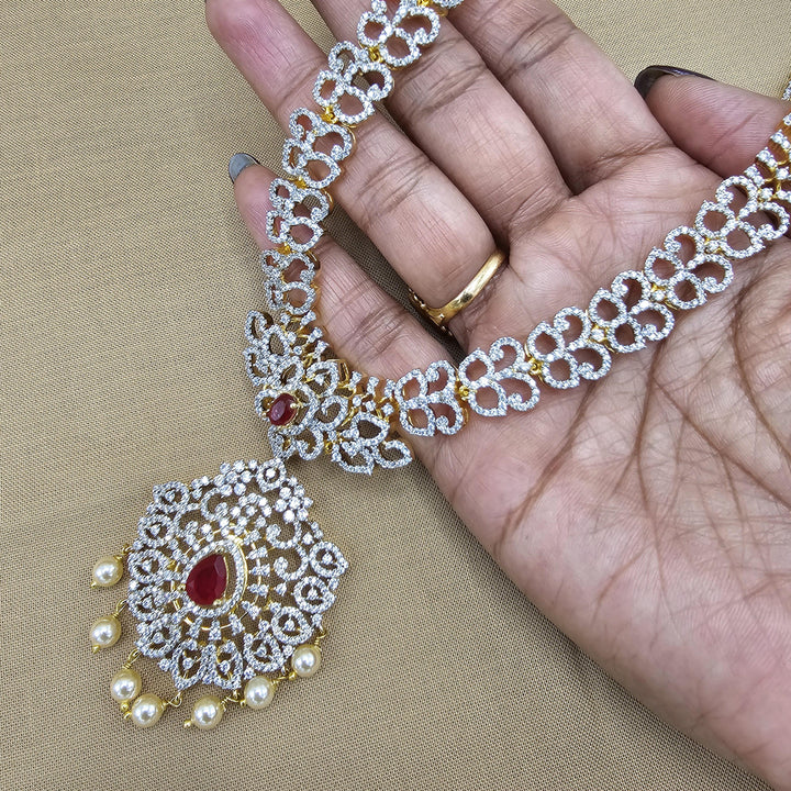 Ruby Long necklace set