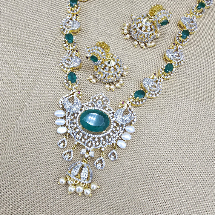 Long diamond rep necklace