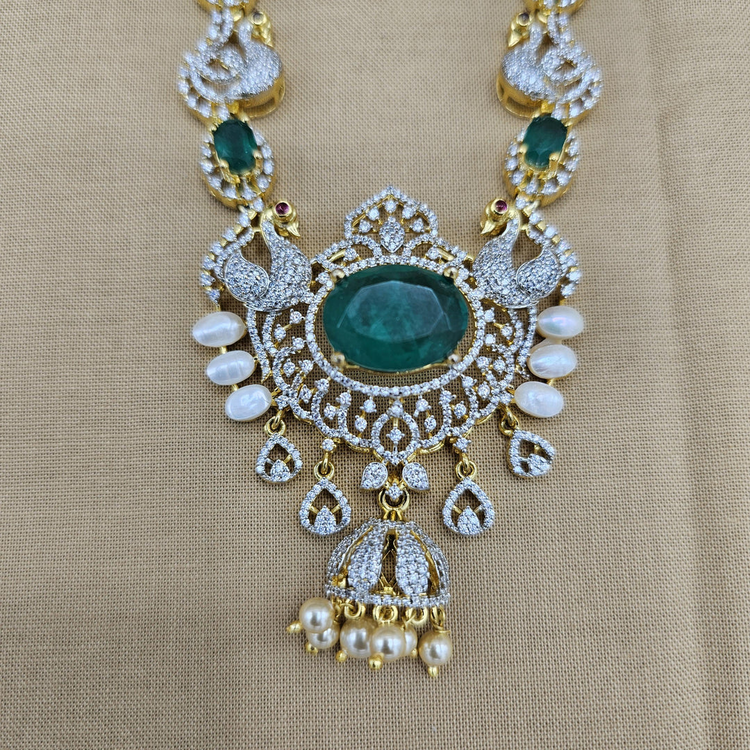 Long diamond rep necklace