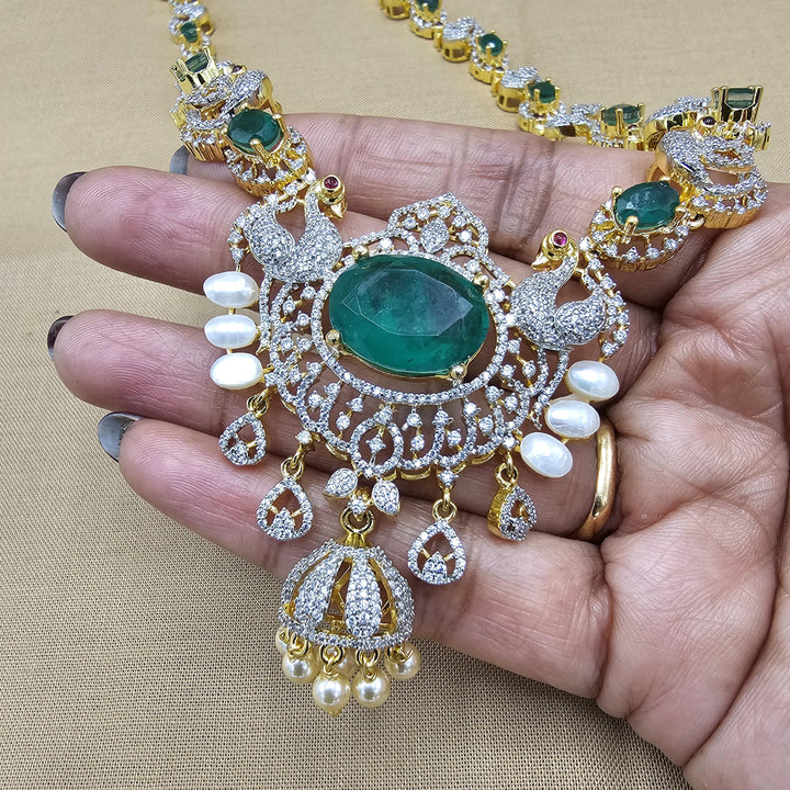 Long diamond rep necklace