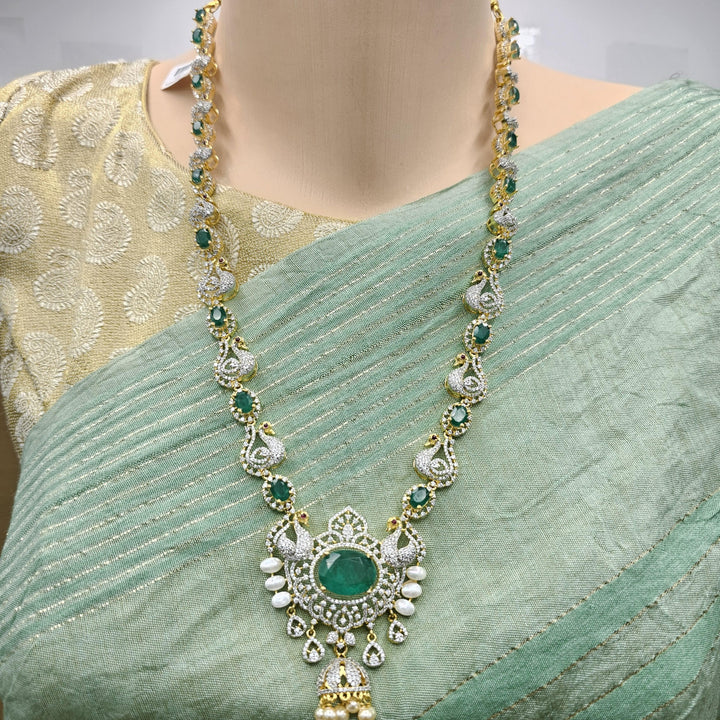 Long diamond rep necklace