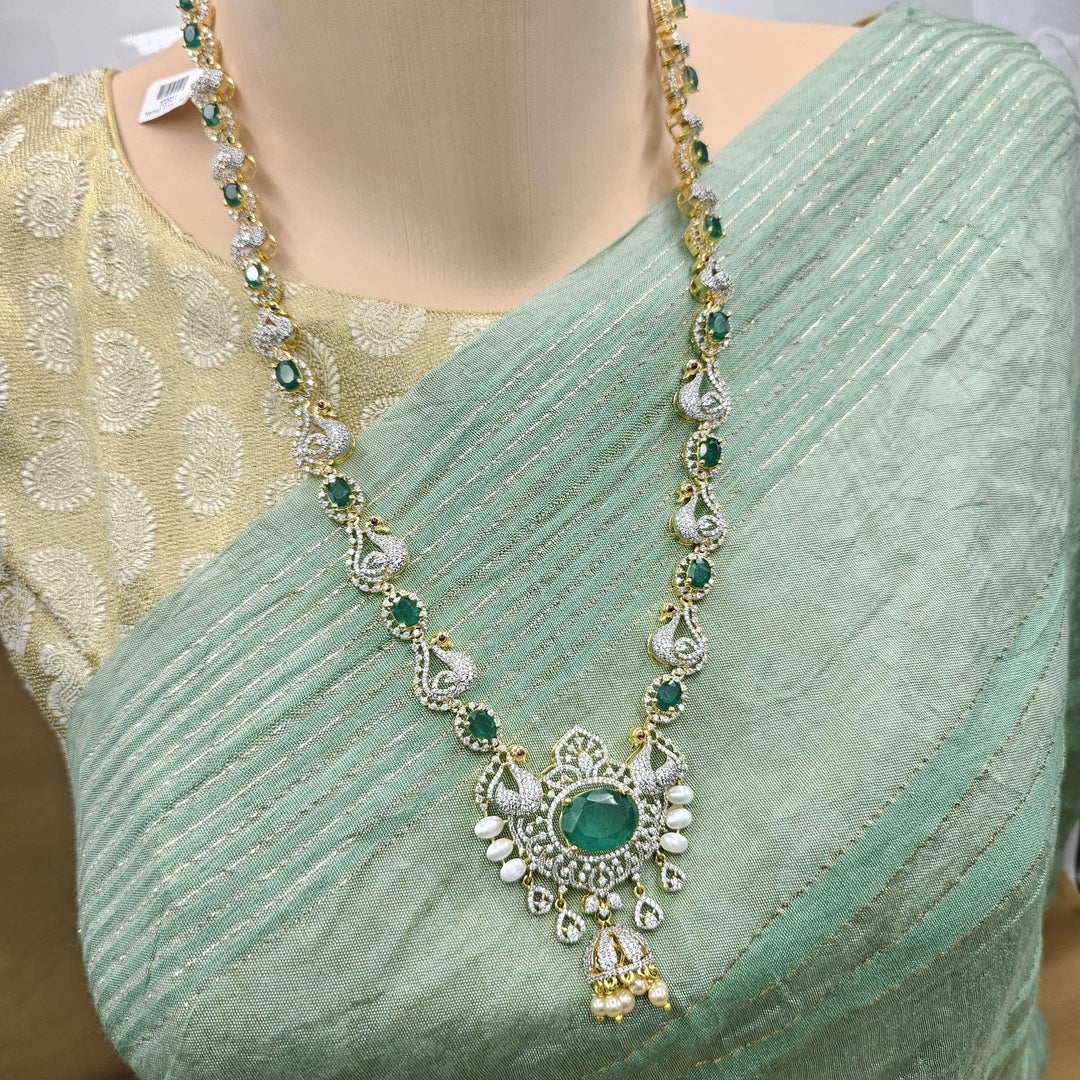 Long diamond rep necklace