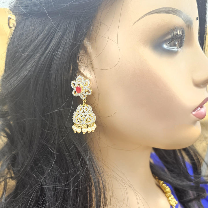 Ruby Long necklace set