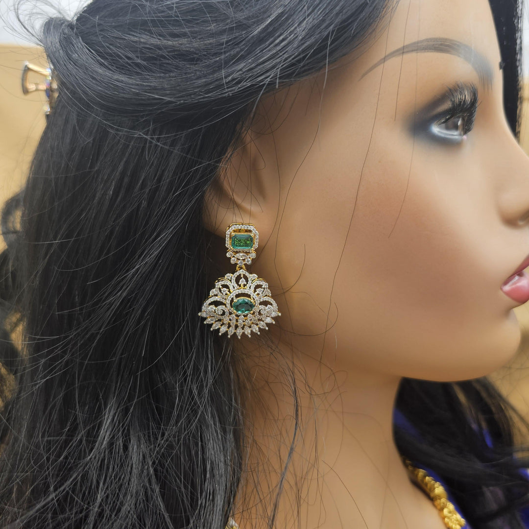 Emerald necklace set