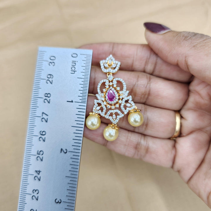 Party-wear Ruby earrings
