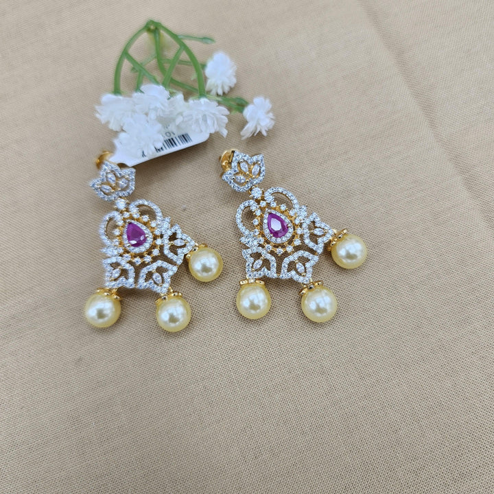Party-wear Ruby earrings