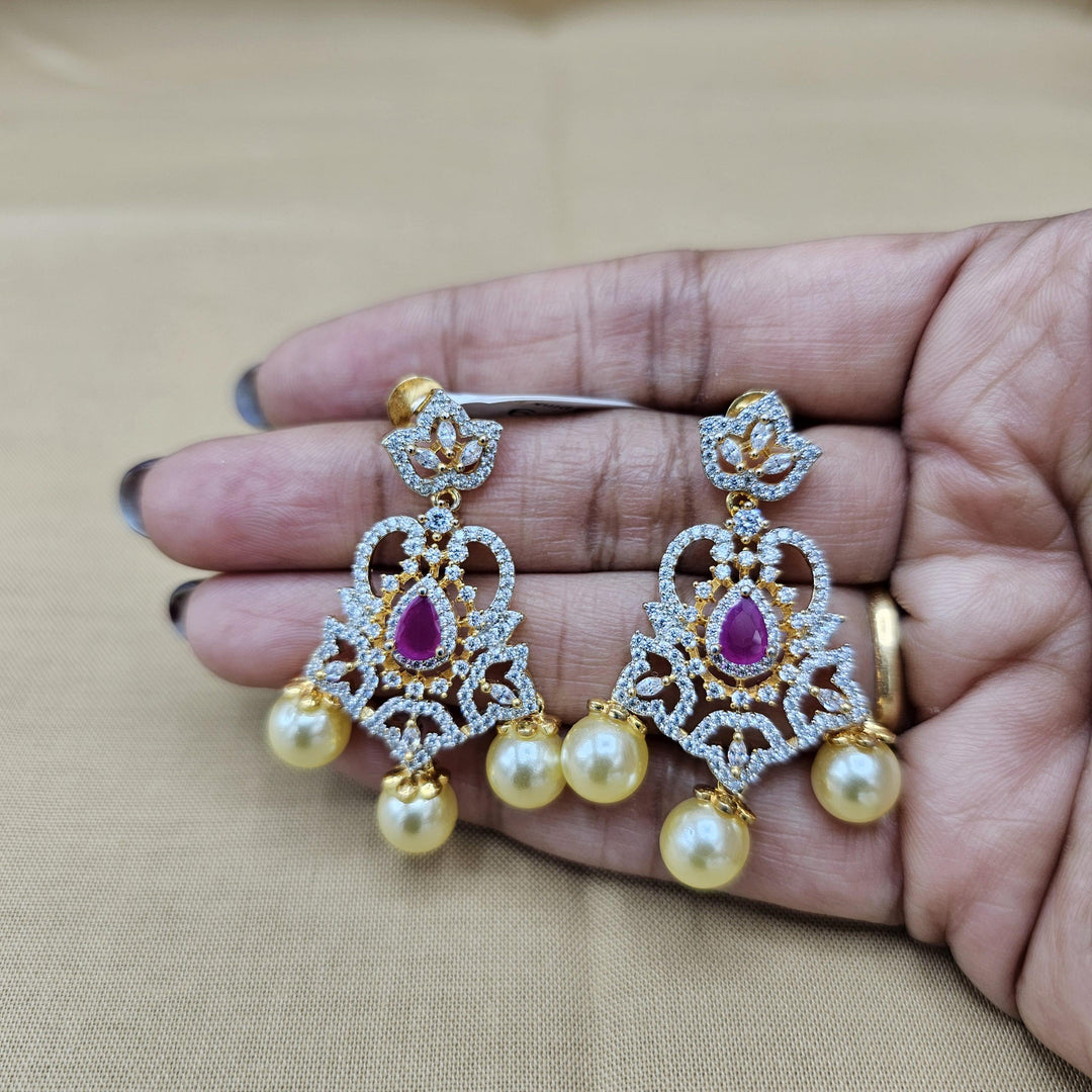 Party-wear Ruby earrings