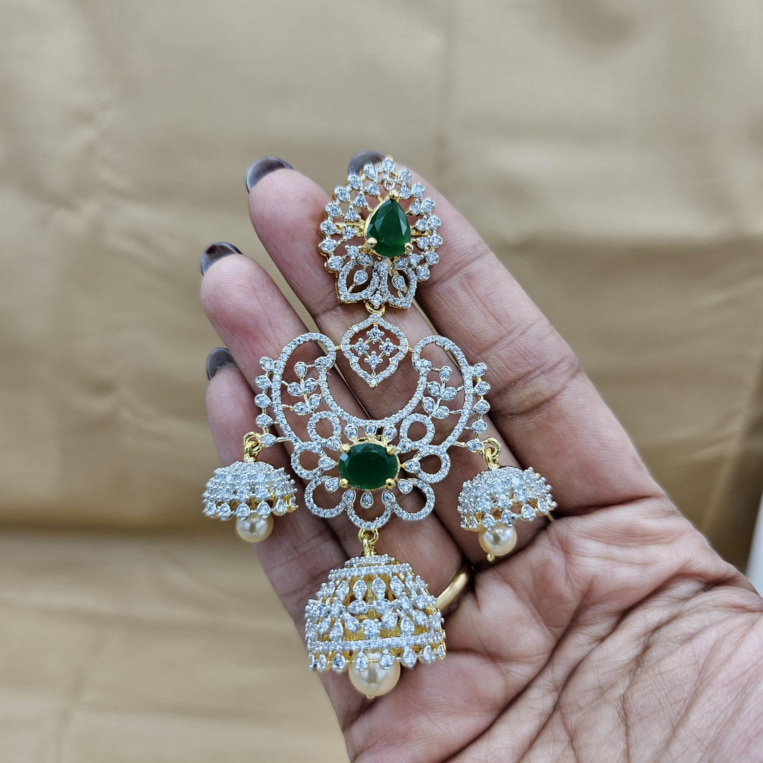 DIAMOND TRIPLE JHUMKA