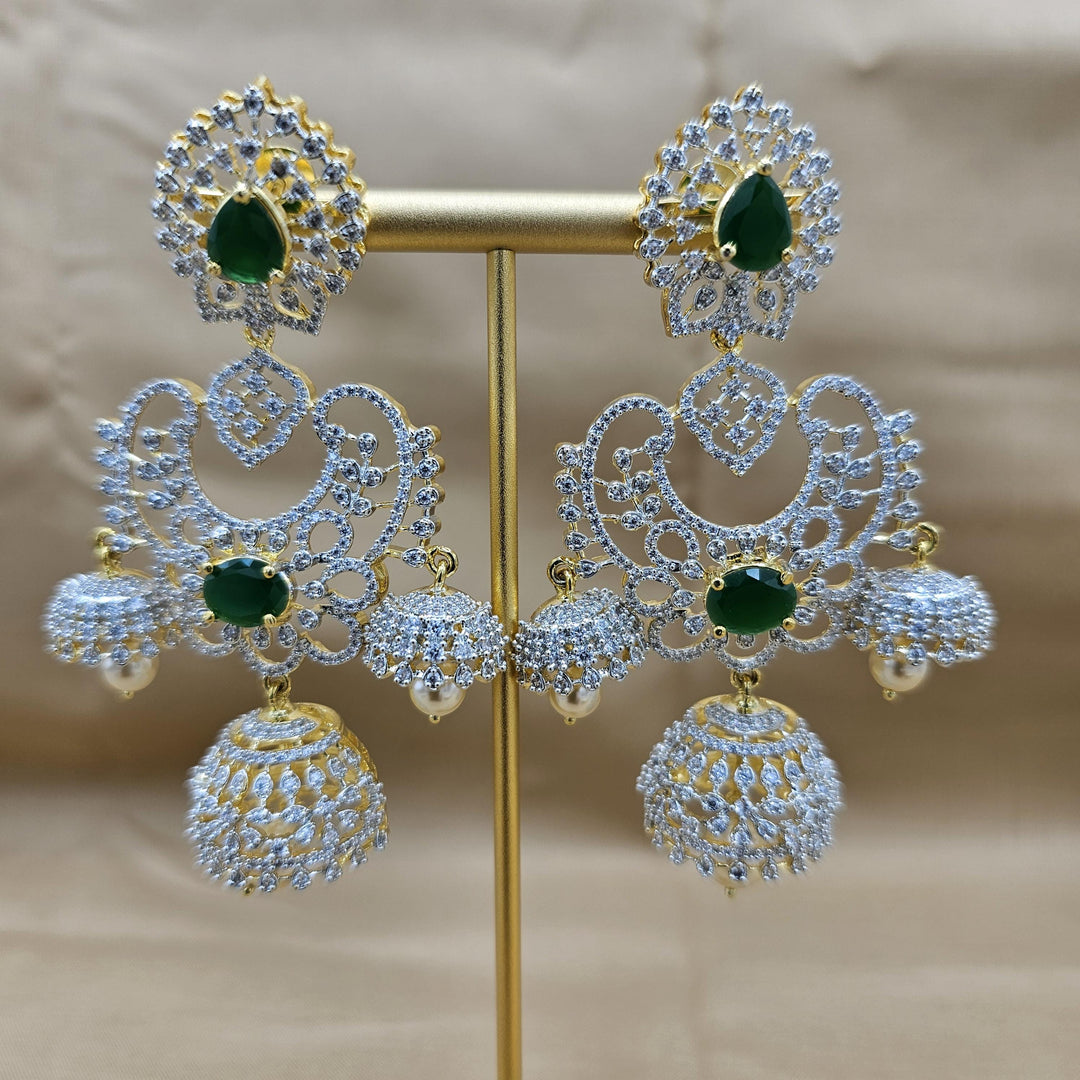 DIAMOND TRIPLE JHUMKA