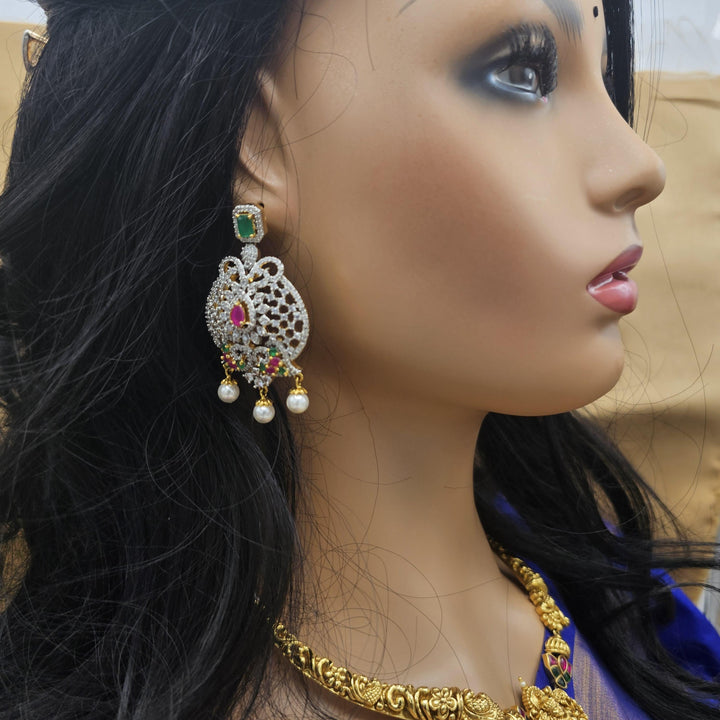 Party-wear Silver earring