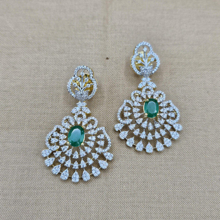 GREEN Diamond Rep earring