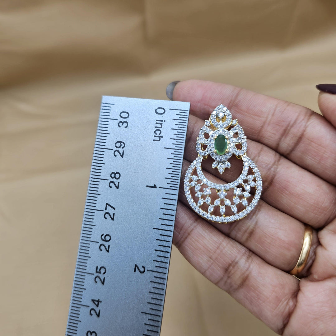 92.5 Silver Diamond Rep earrings, Party-wear Silver earring, Silver Jhumka, Premium Cz Bali, 92.5 Hallmark, Indian wedding jewelry.