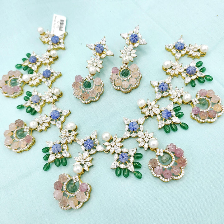 Pastel color beads necklace