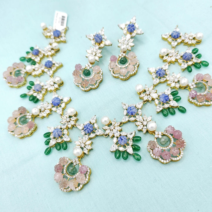 Pastel color beads necklace