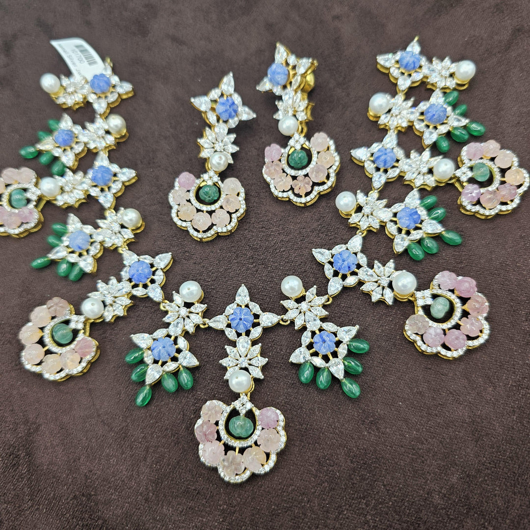 Pastel color beads necklace