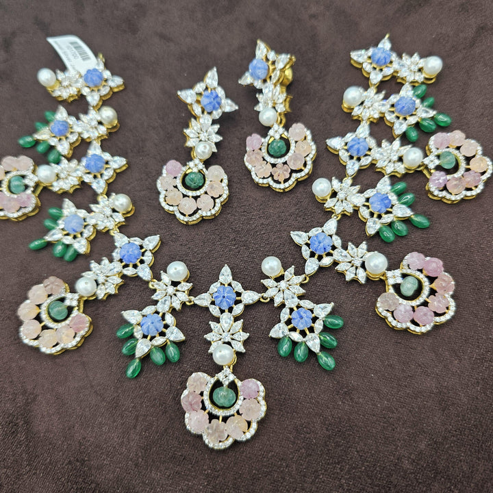 Pastel color beads necklace
